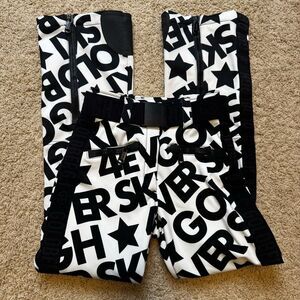 Goldbergh pippa Skistar Ski Pants Pippa Ski Pants White Black Logo Waterproof 6